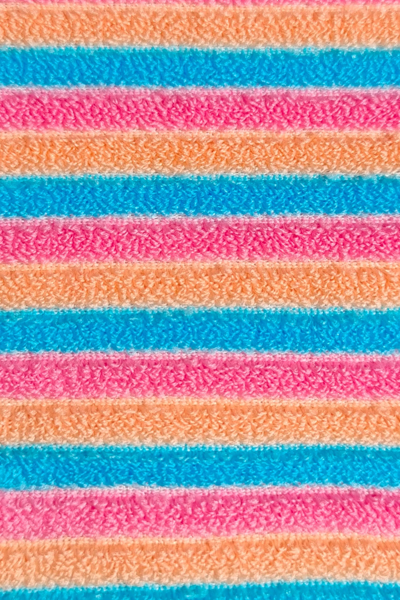 Multicolored Striped Scoop Top & Cheeky Bikini Set