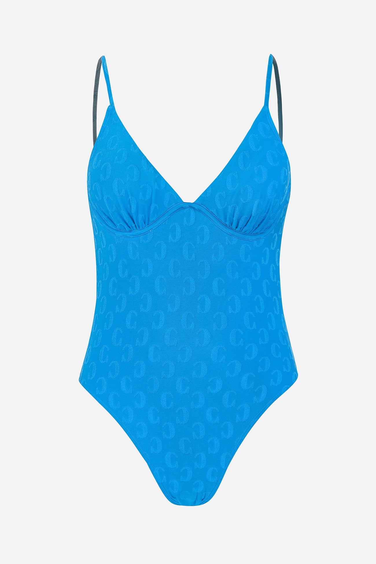 Cupshe Jacquard W-Wire Cheeky High-Leg One Piece Swimsuit
