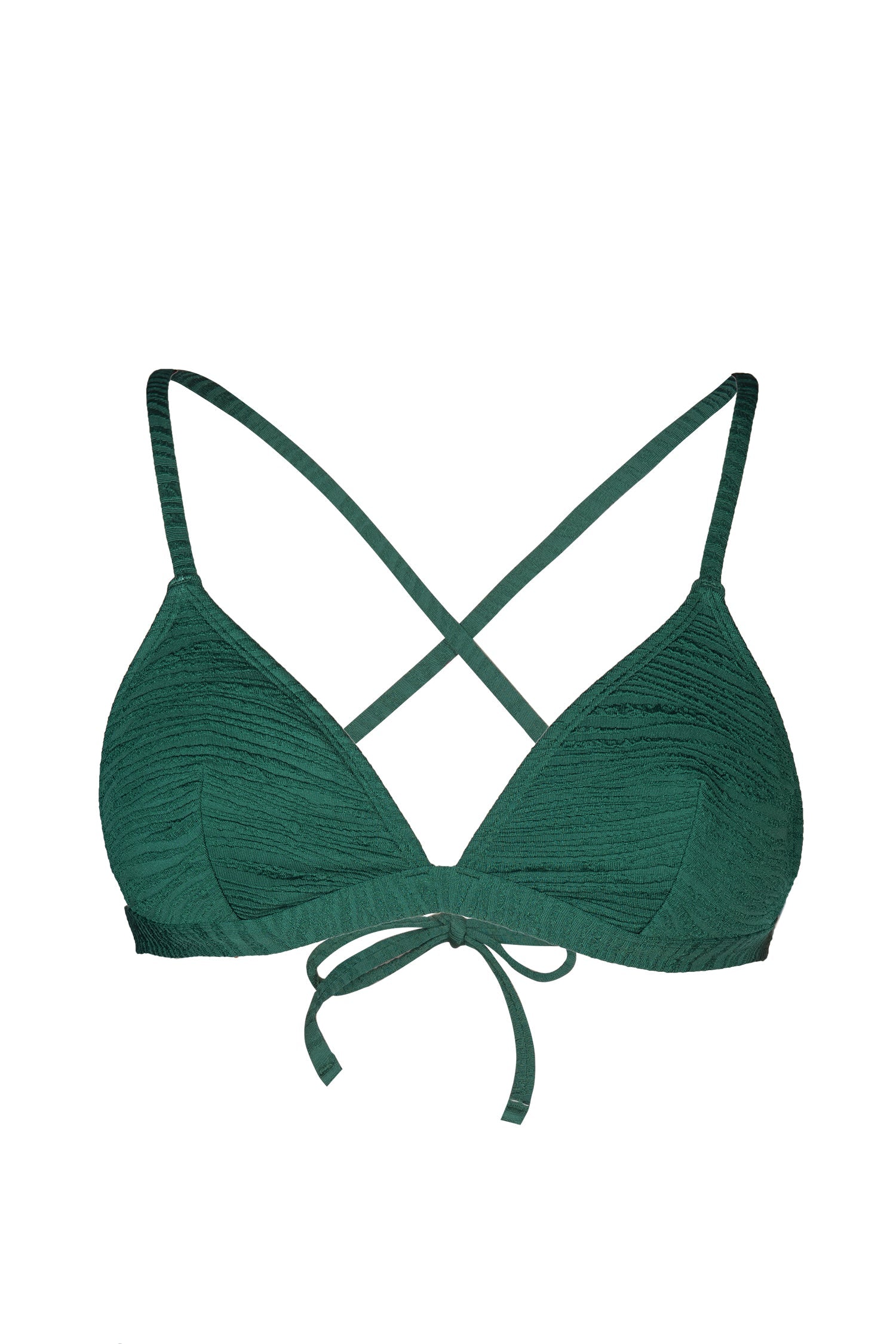 Jacquard Zebra Banded Triangle Bikini Top