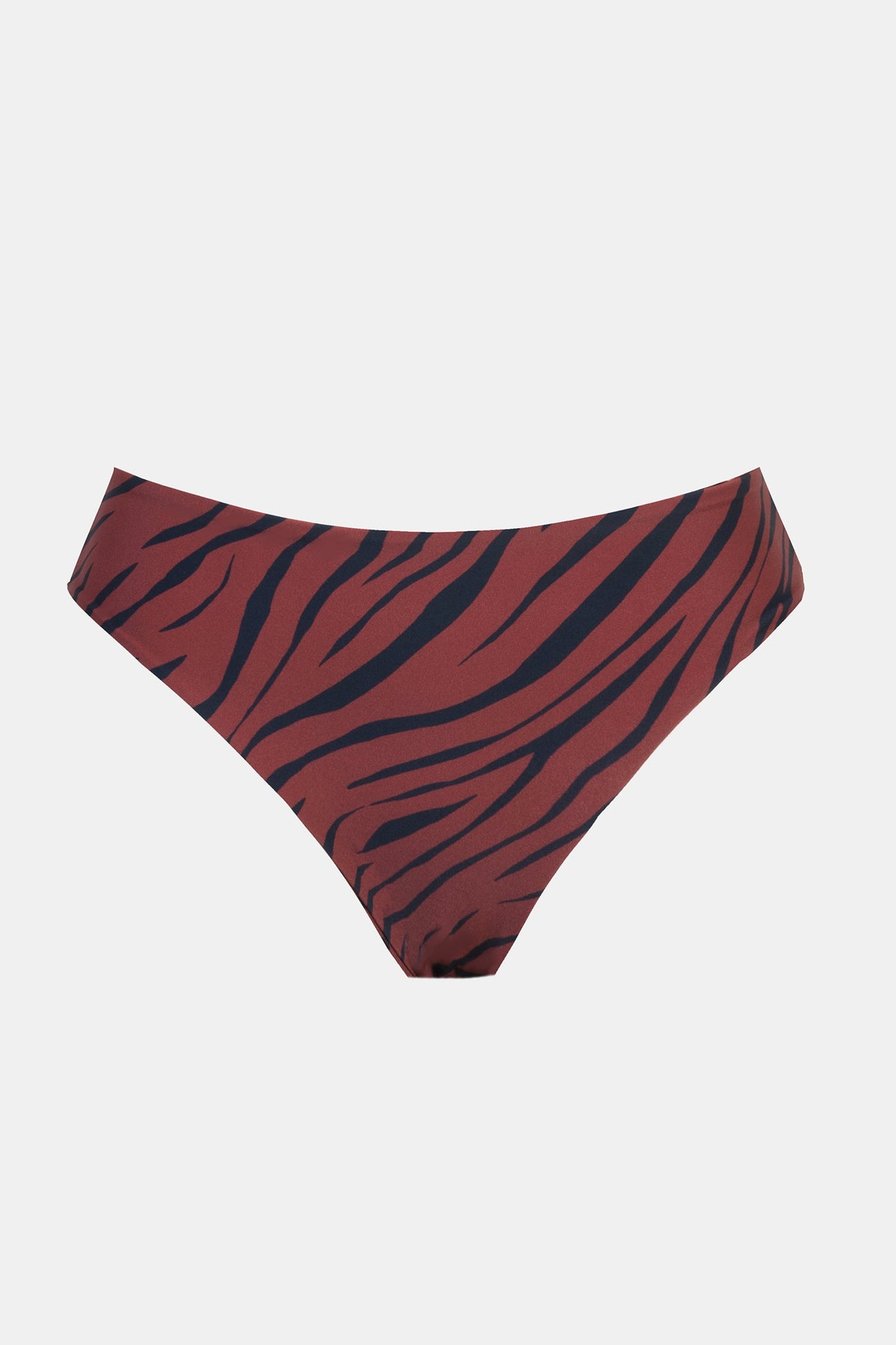 Reversible Zebra Wave Mini Dot Mid Rise Hipster Bikini Bottoms