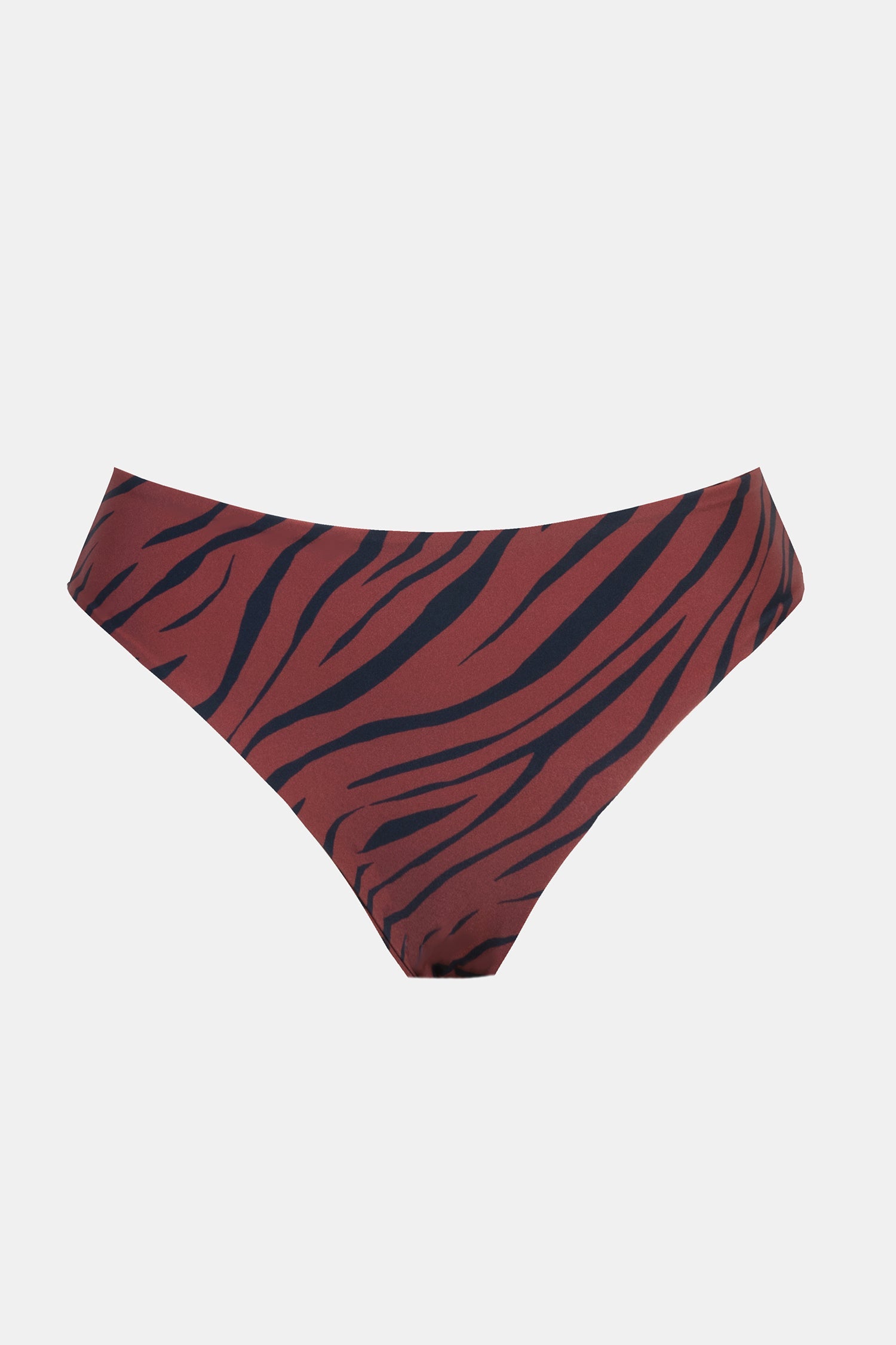 Reversible Zebra Wave Mini Dot Mid Rise Hipster Bikini Bottoms
