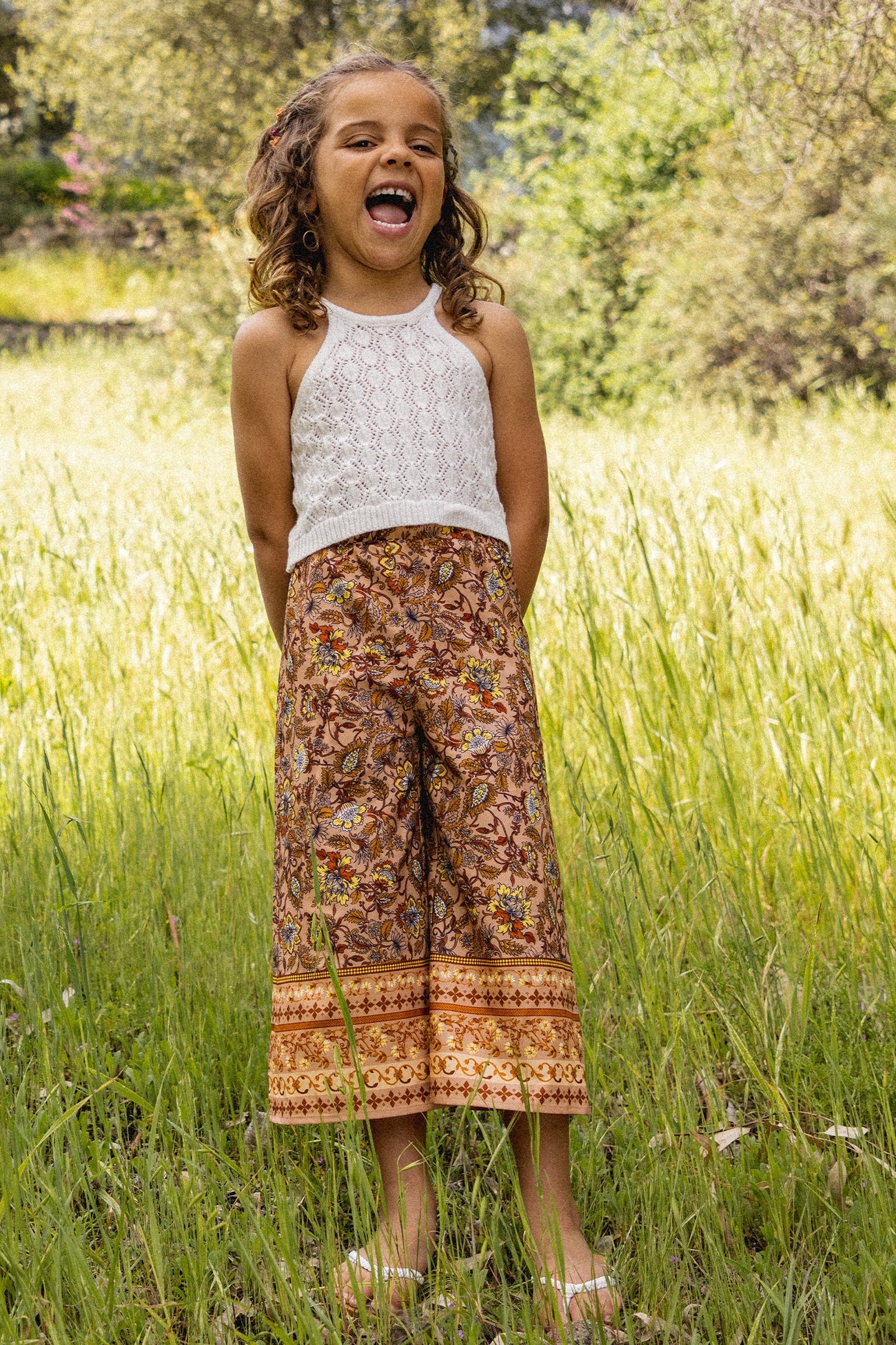 Girls Vacation Crochet Halter Top