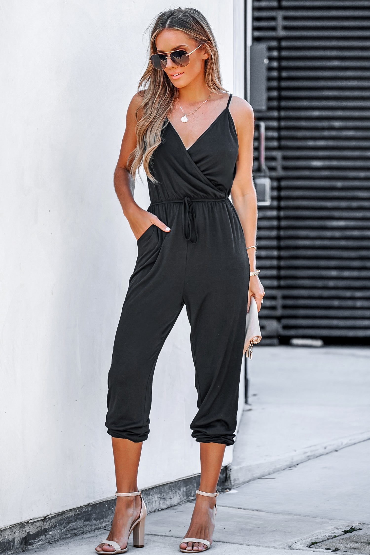 Tereza Drawstring Jogger Jumpsuit