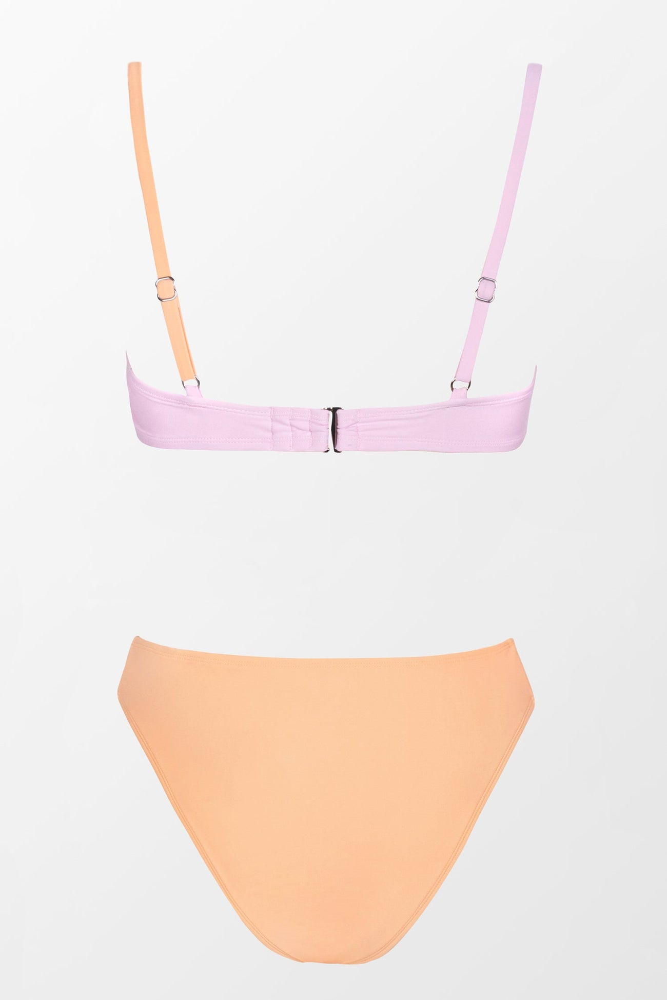 Spring Macaron Twist Shape Bralette and V Front Hipster Set