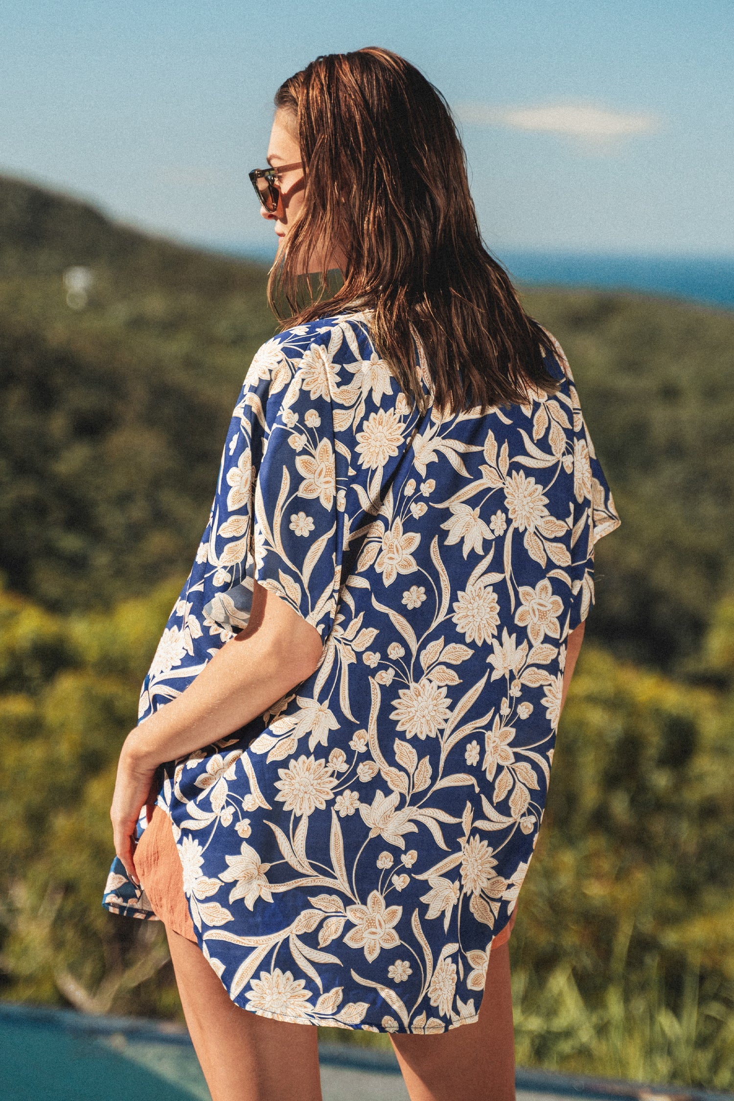 Floral Print Dropped Shoulder Shirt
