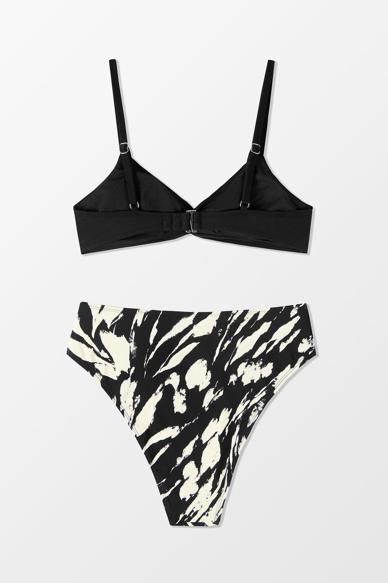 Whimsical Strokes Twisted Front Bralette & Cheeky Bikini Set