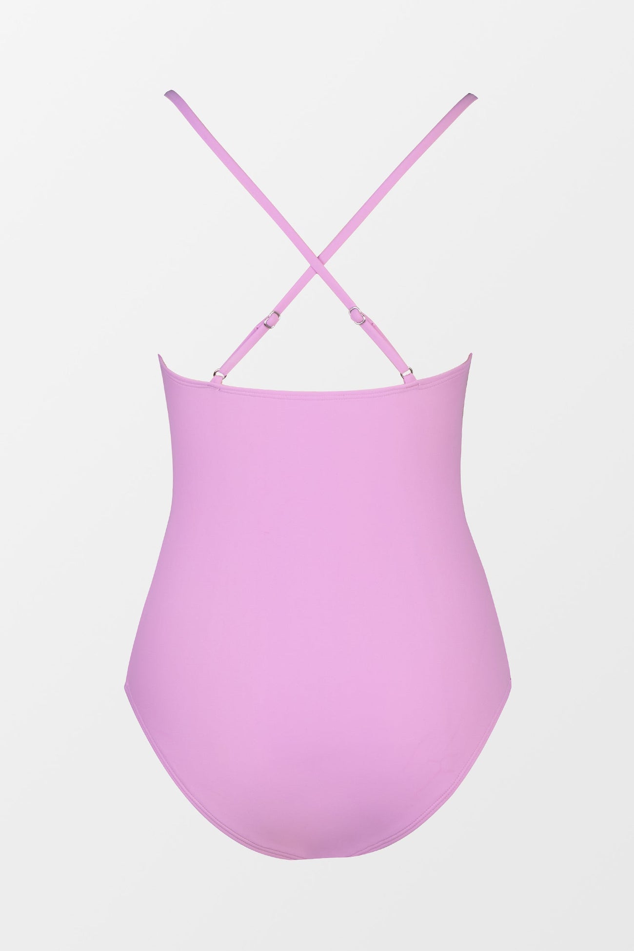 Twist Front Cross Back One Piece Swimsuit