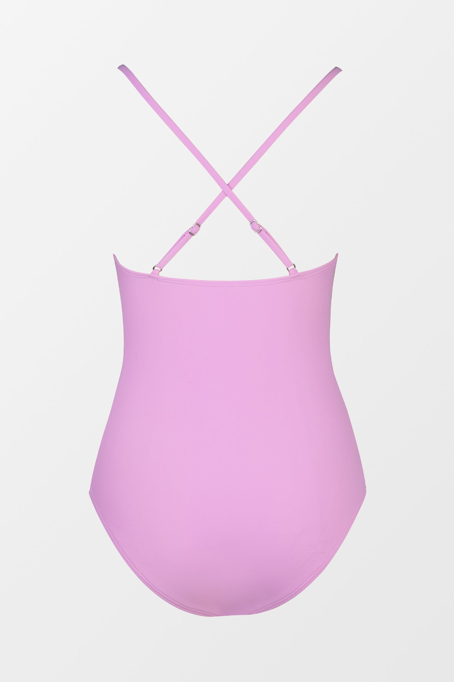 Twist Front Cross Back One Piece Swimsuit