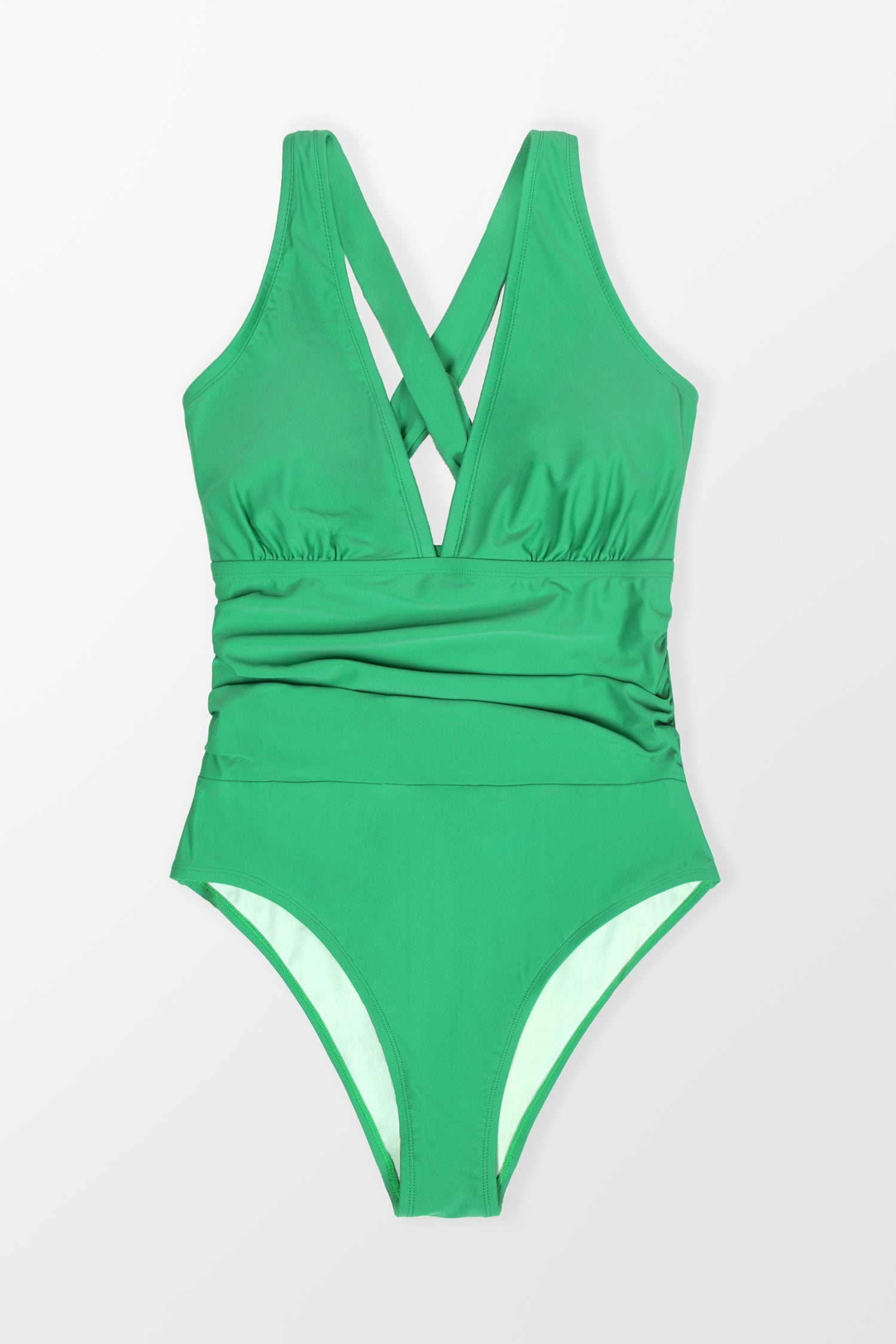 Dessert & Daiquiris Shirred Tummy Control Plus Size One Piece