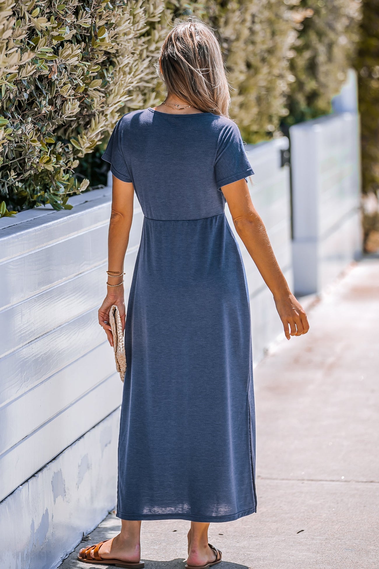 Ruched Wrapped Maxi Dress