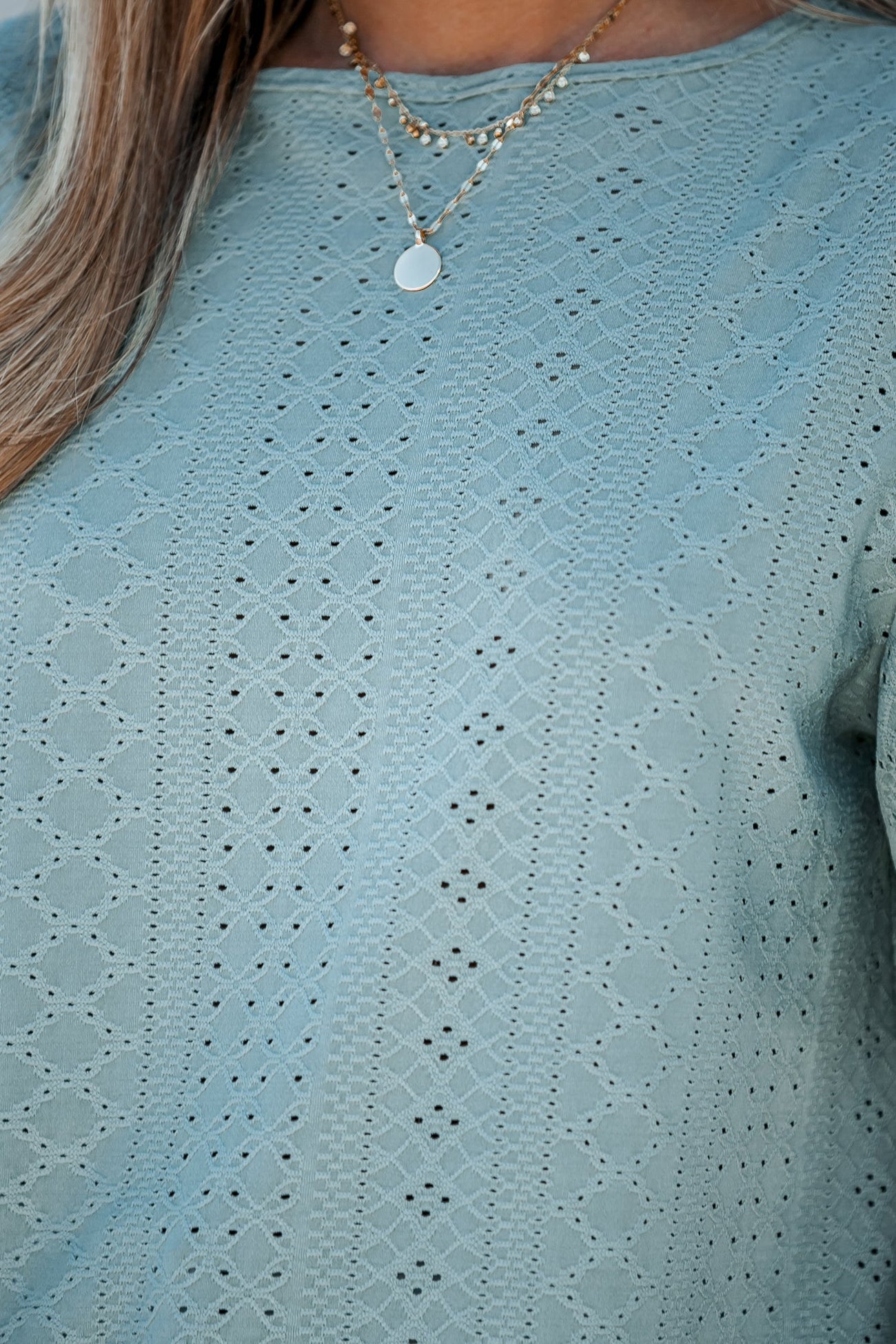 Moon Knight Eyelet Flounce Sleeve Tee