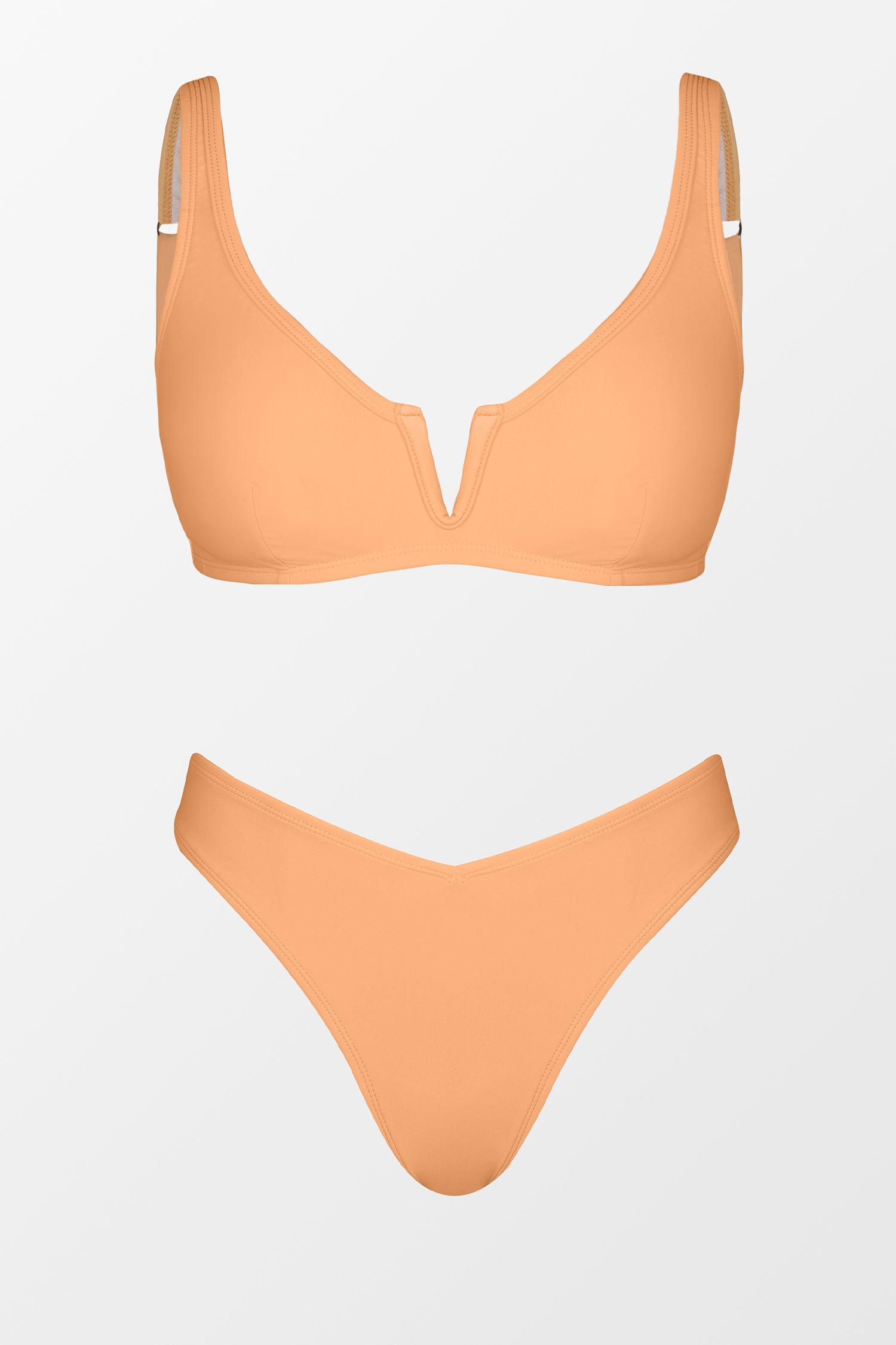 X STASSIE Oasis Chiffon Bralette & V-Cut Cheeky Bikini Set
