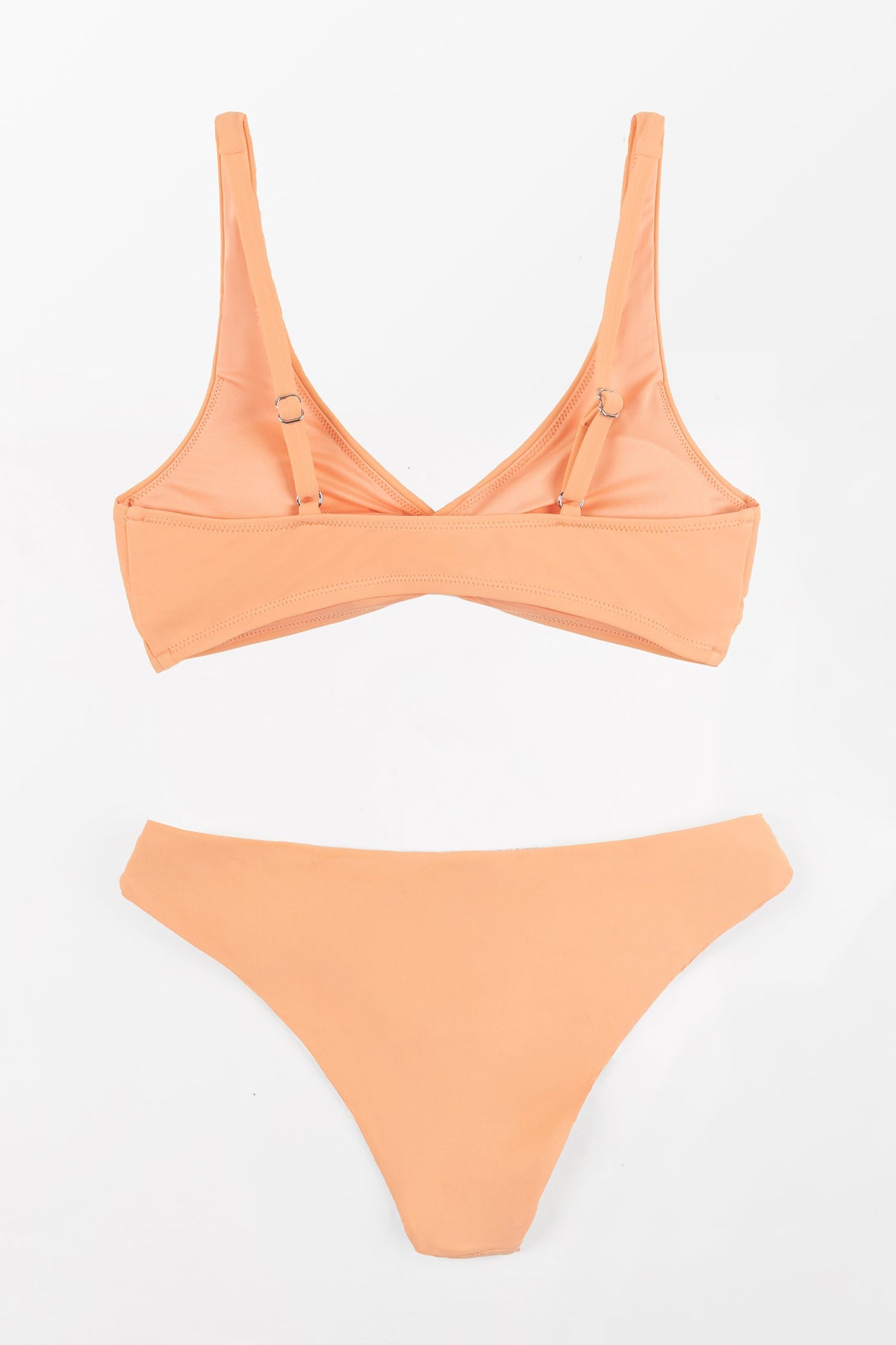 Romantic Flower Twist-Front Bralette and Hipster Bikini Set