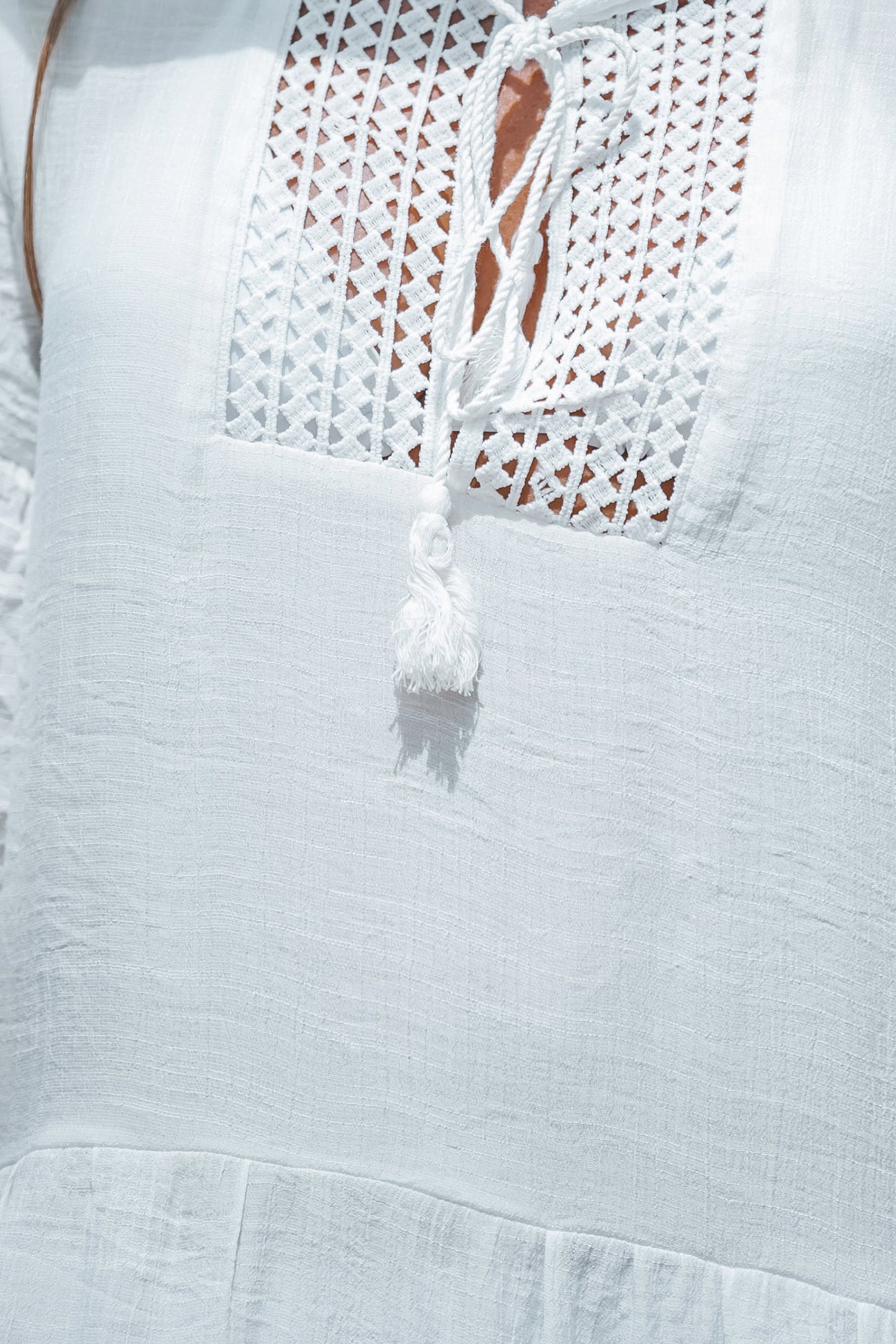 Tassel Tie Front Cover-Up Dress