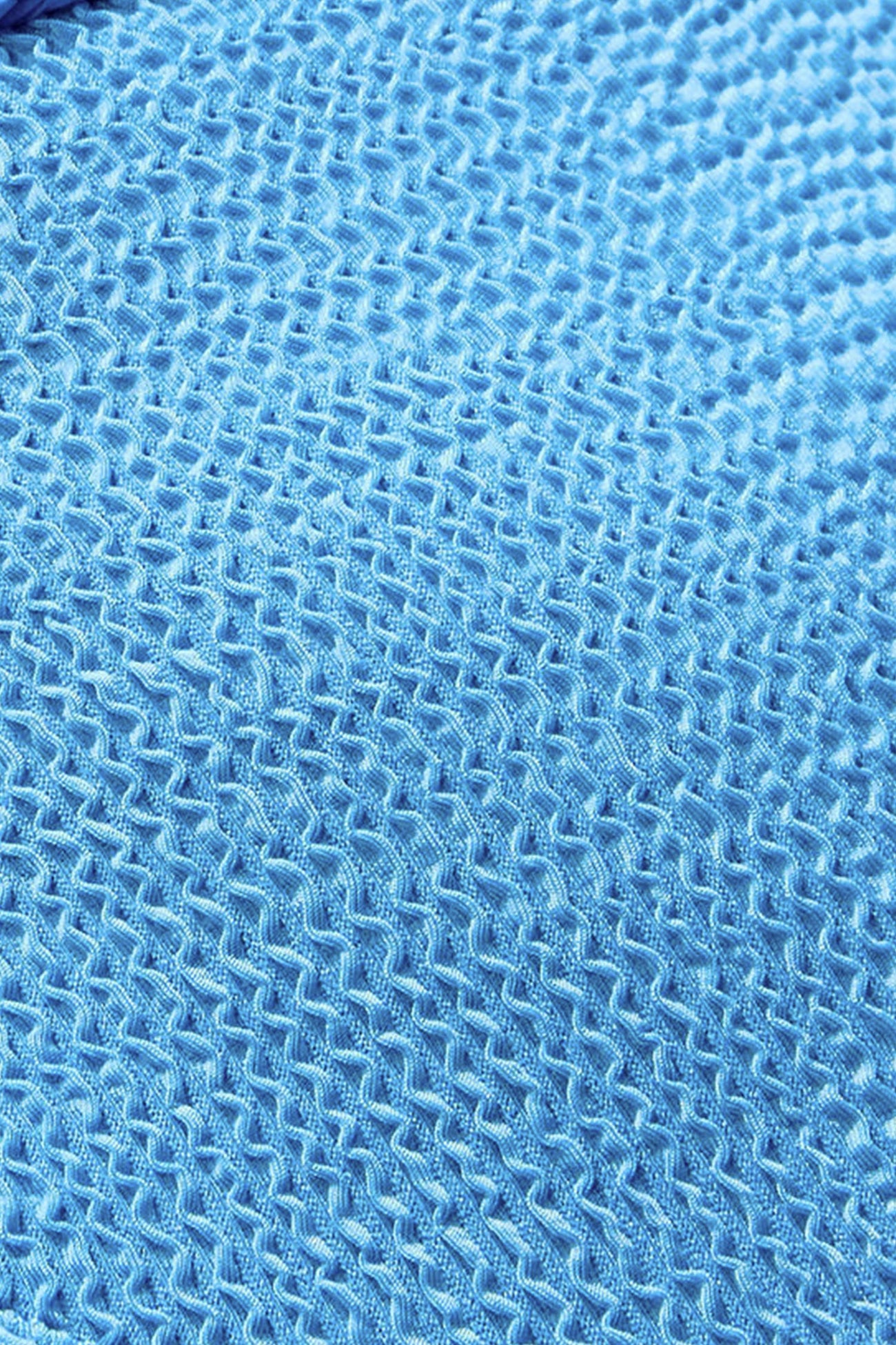 Ocean Blue Braided Back Tie One Piece Swimsuit