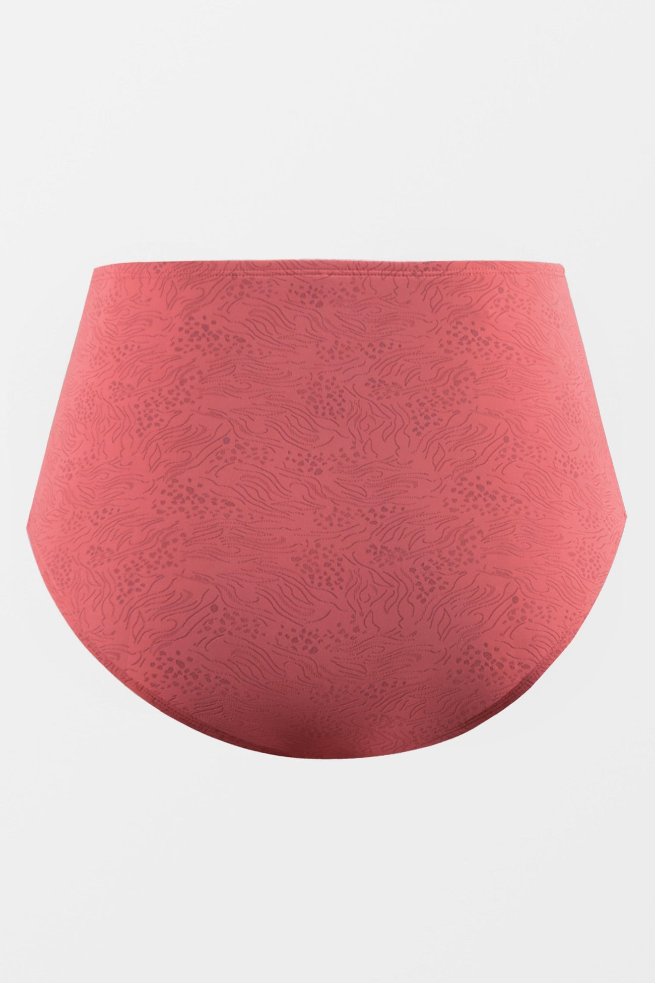 Abstract Texture Full High Waist Plus Size Bikini Bottoms
