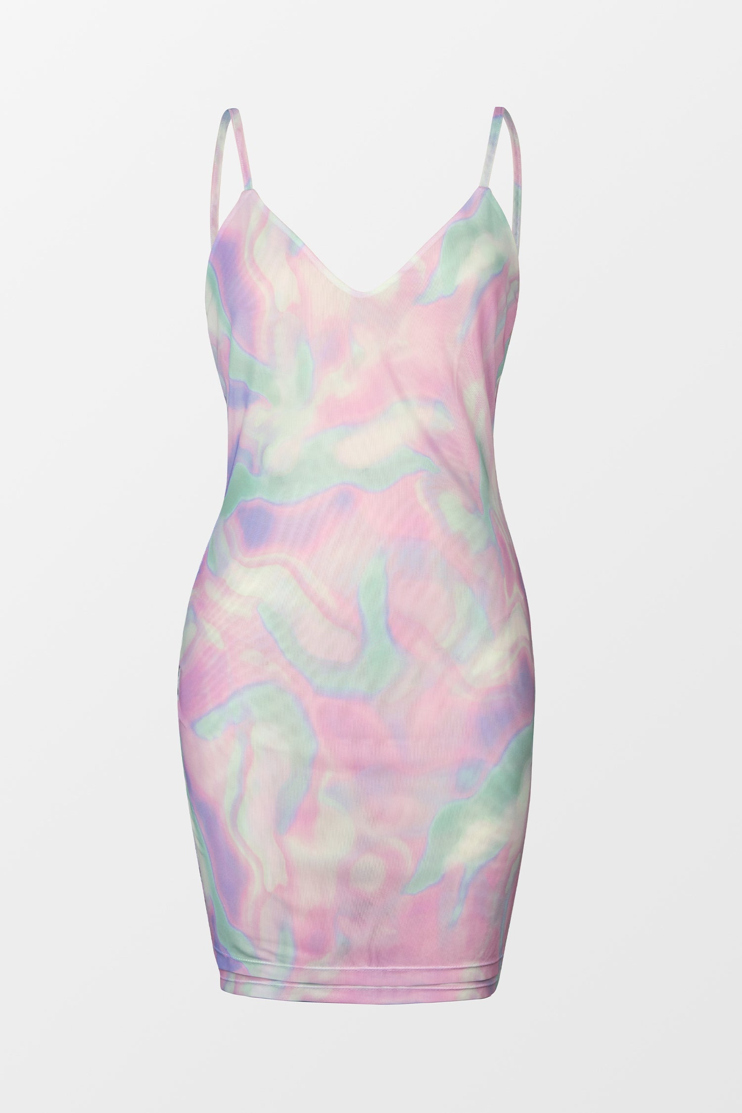 X STASSIE Abstract Abalone Cover-Up Mini Dress