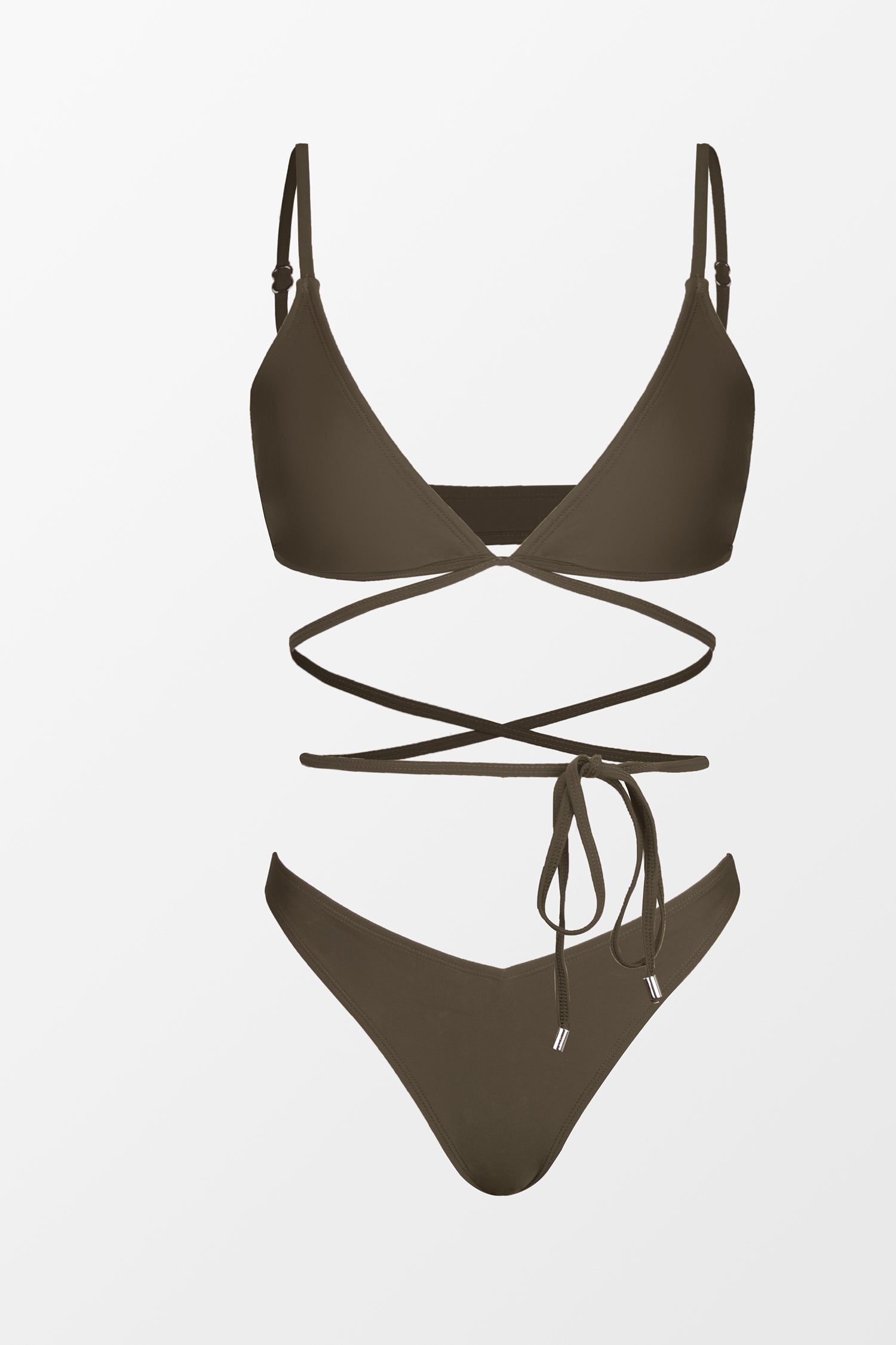 X STASSIE Oasis Wraparound Bra & Ultra Cheeky Bikini Set