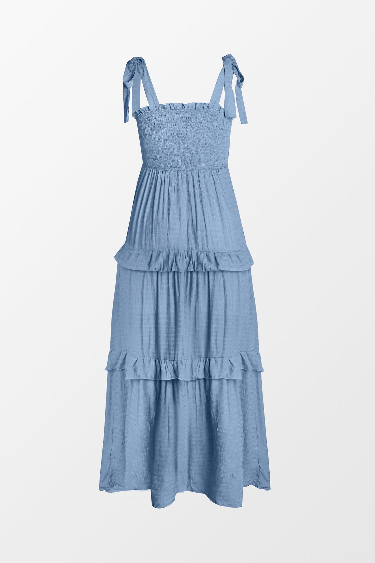 X Madison Beach Wedding Something Blue Smocked Maxi Dress