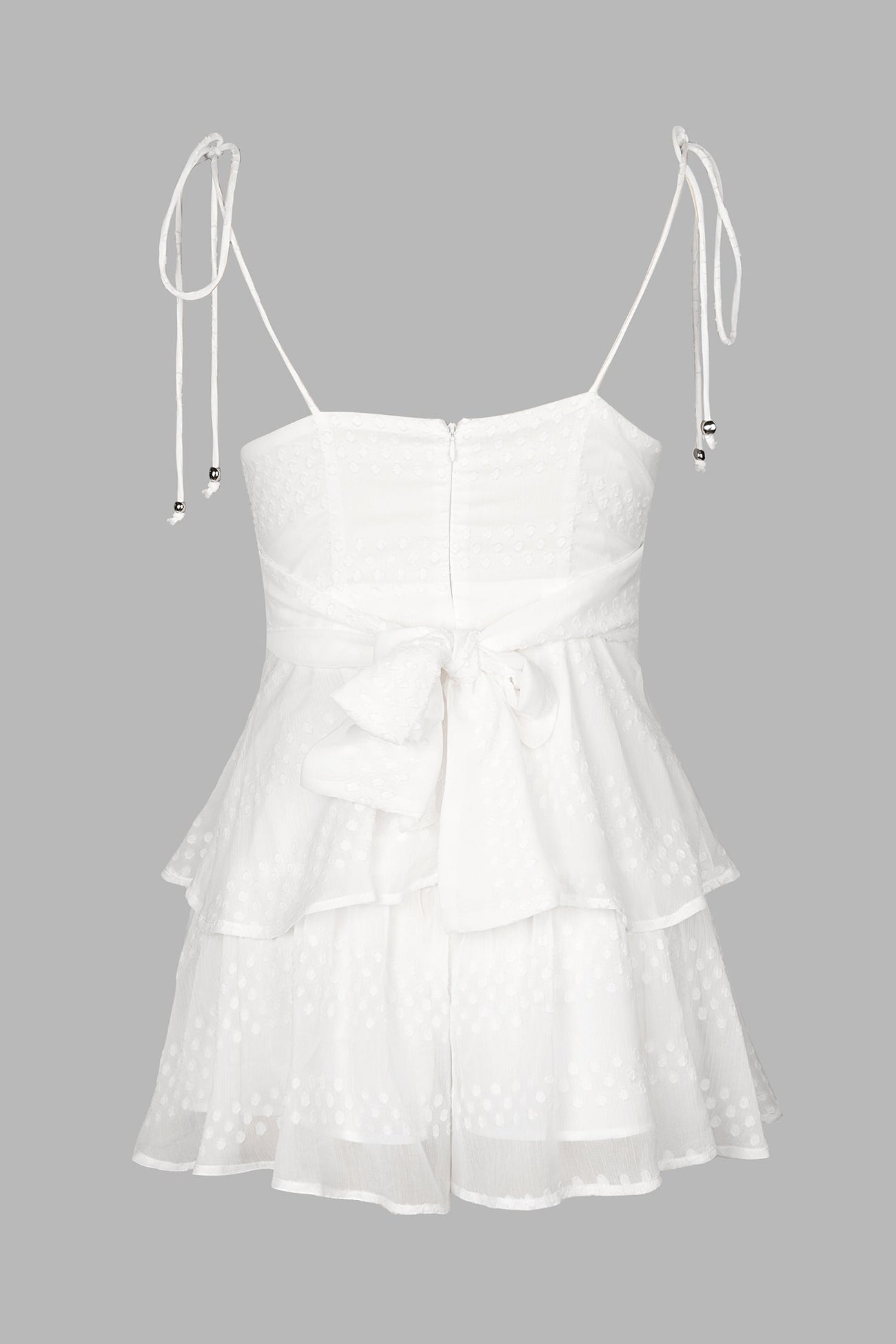 X Madison Yours Forever Ruffled Cami Romper
