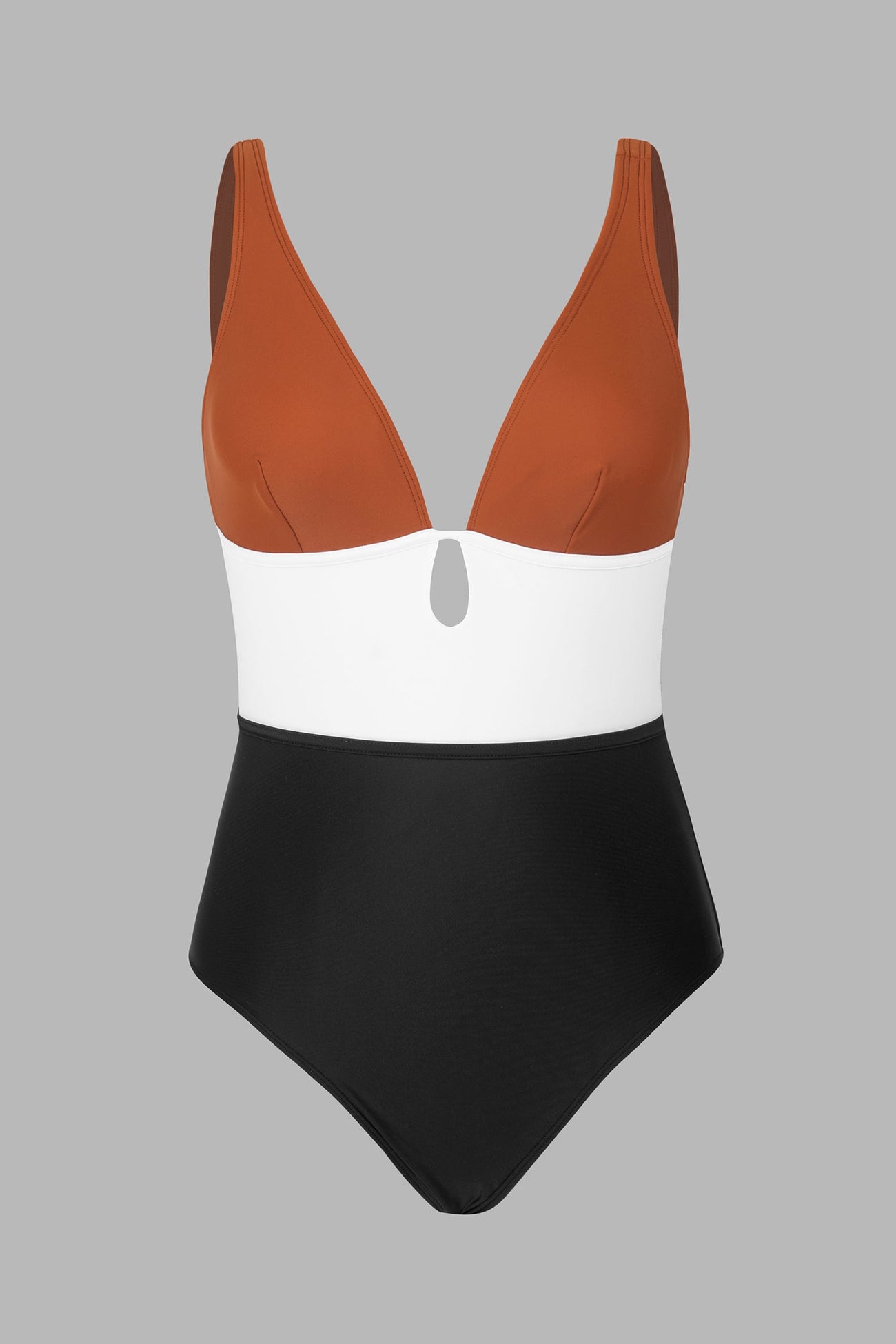 Colorblock Colombia Coast Keyhole One Piece Swimsuit