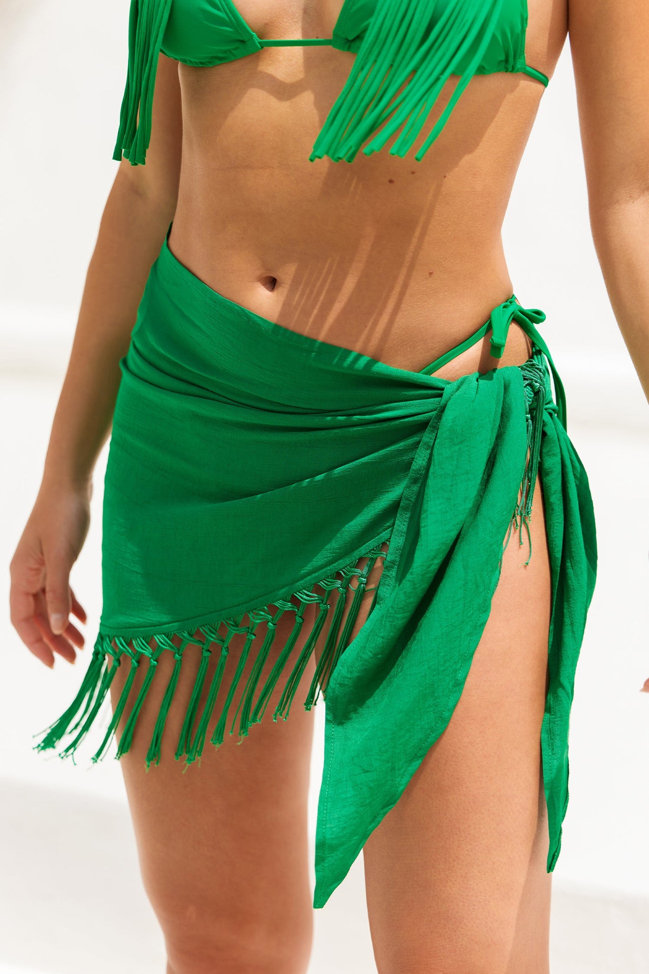 Tassel Tie Side Cover-Up Sarong