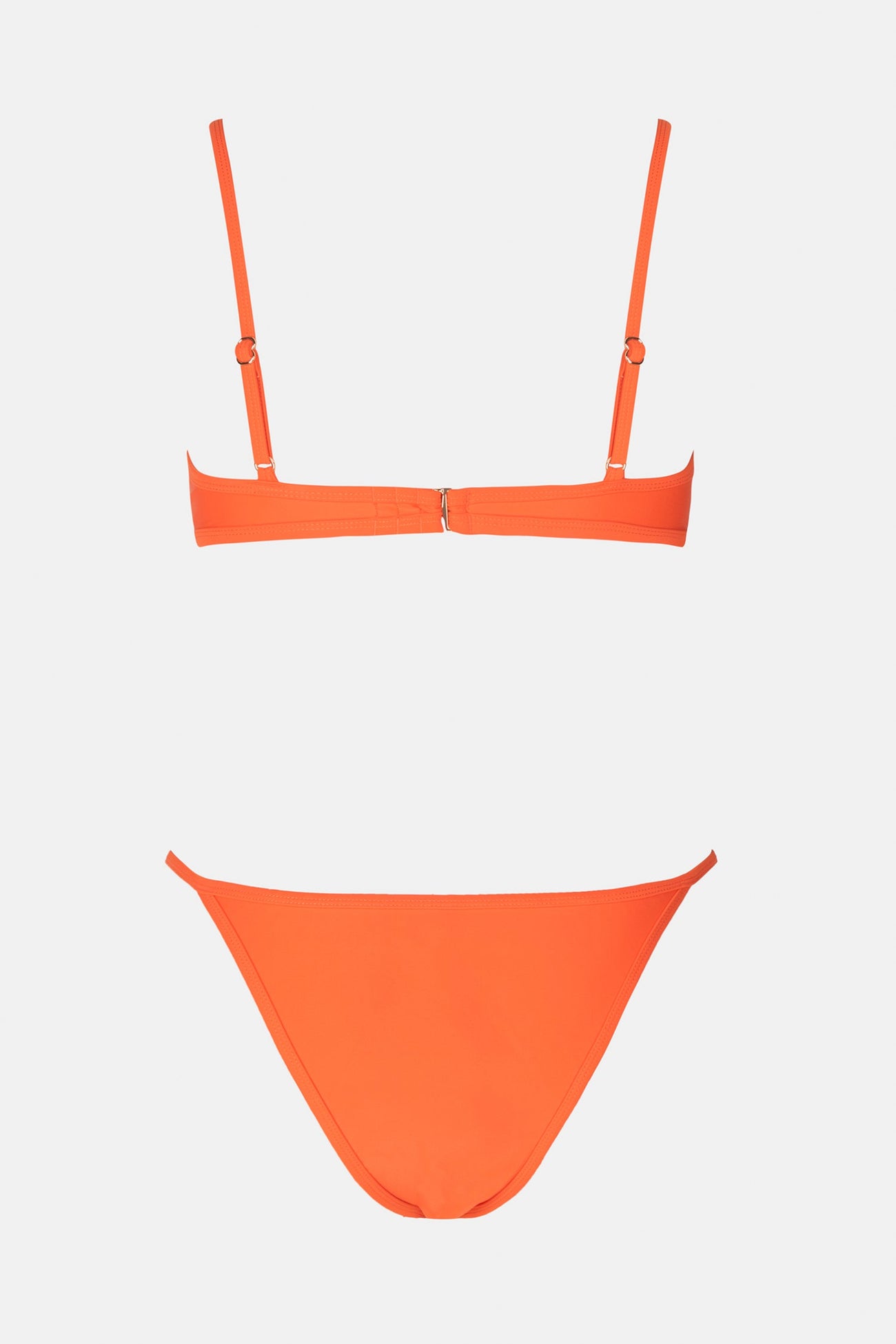 Flame Crochet V Neck Top & String Hipster Bikini Set