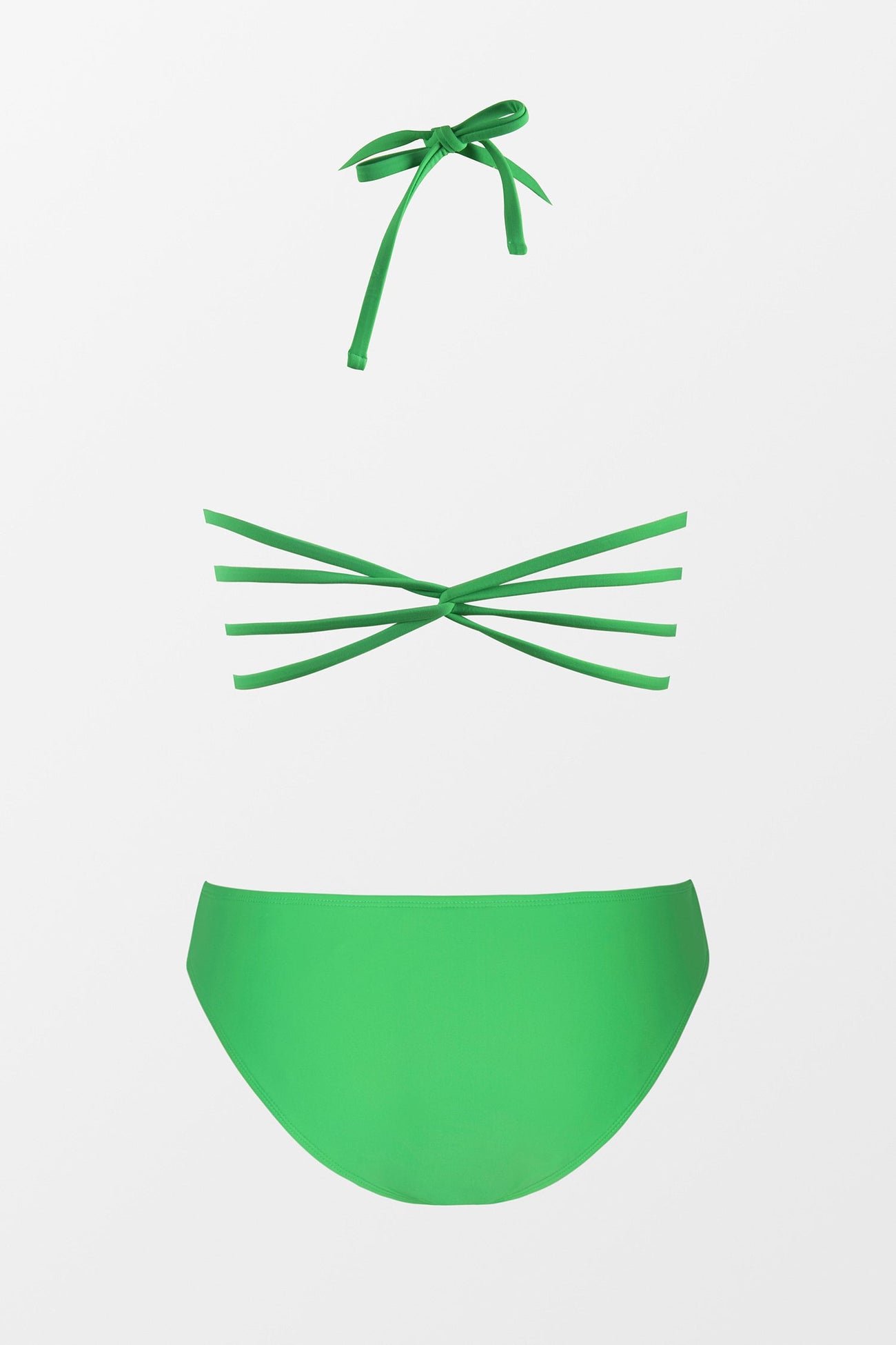 Vacation Cutout Strappy Halter & Hipster Bikini Set