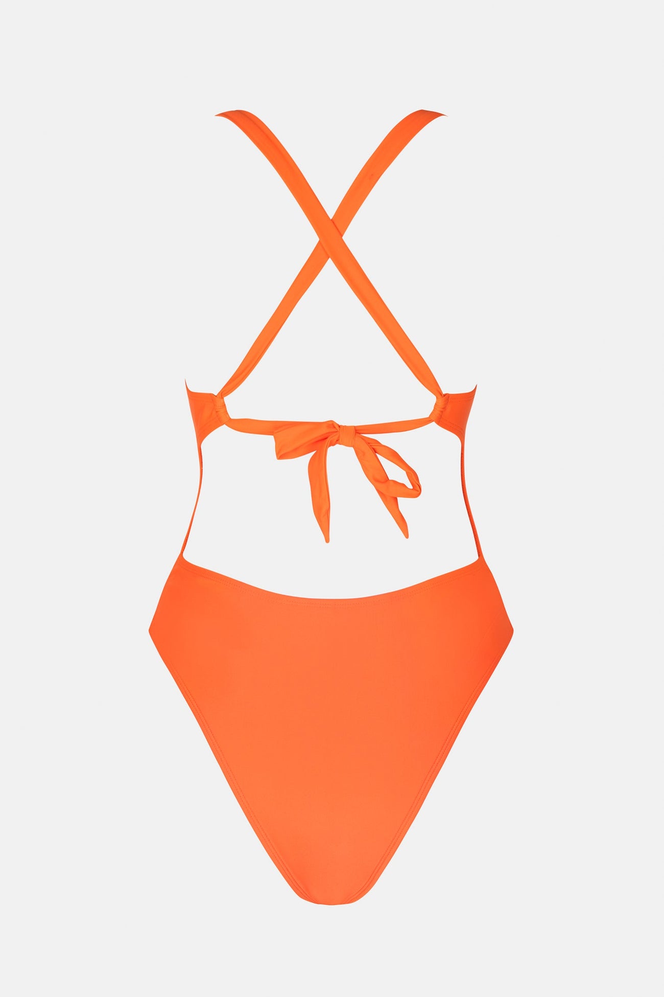 Flame Plunge Ruched Ultra Cheeky Monokini Swimsuit