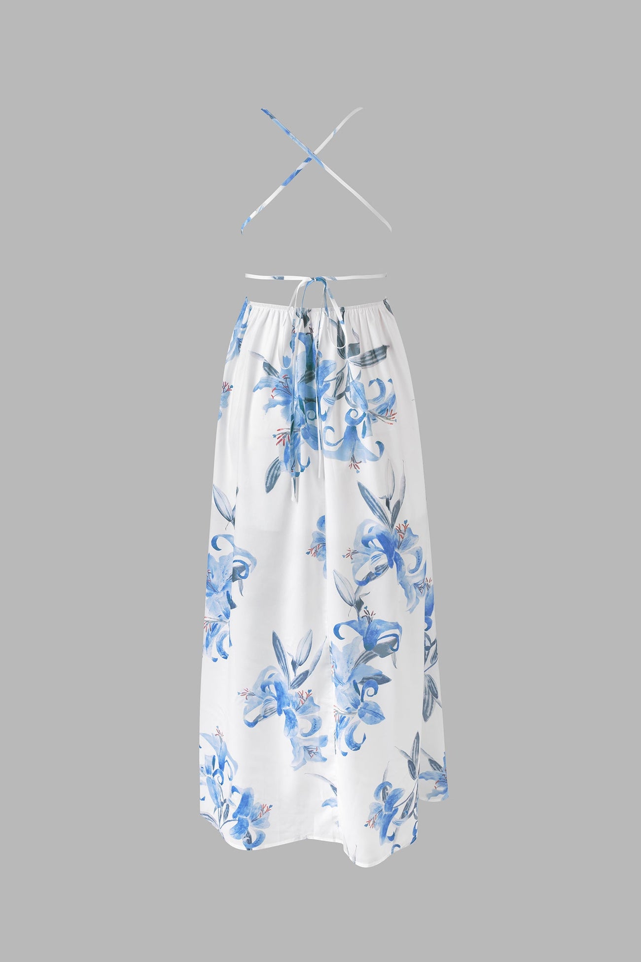 X Madison Beach Wedding Romance Floral Print Backless Dress