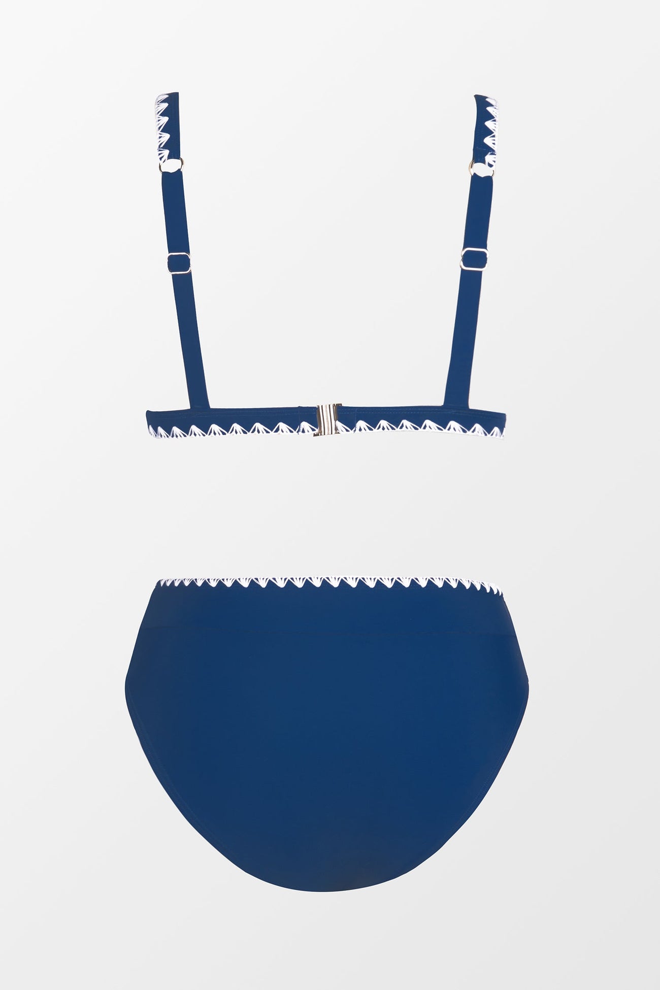 Colombia Coast Shell Stitch Triangle Top & Cheeky Bikini Set