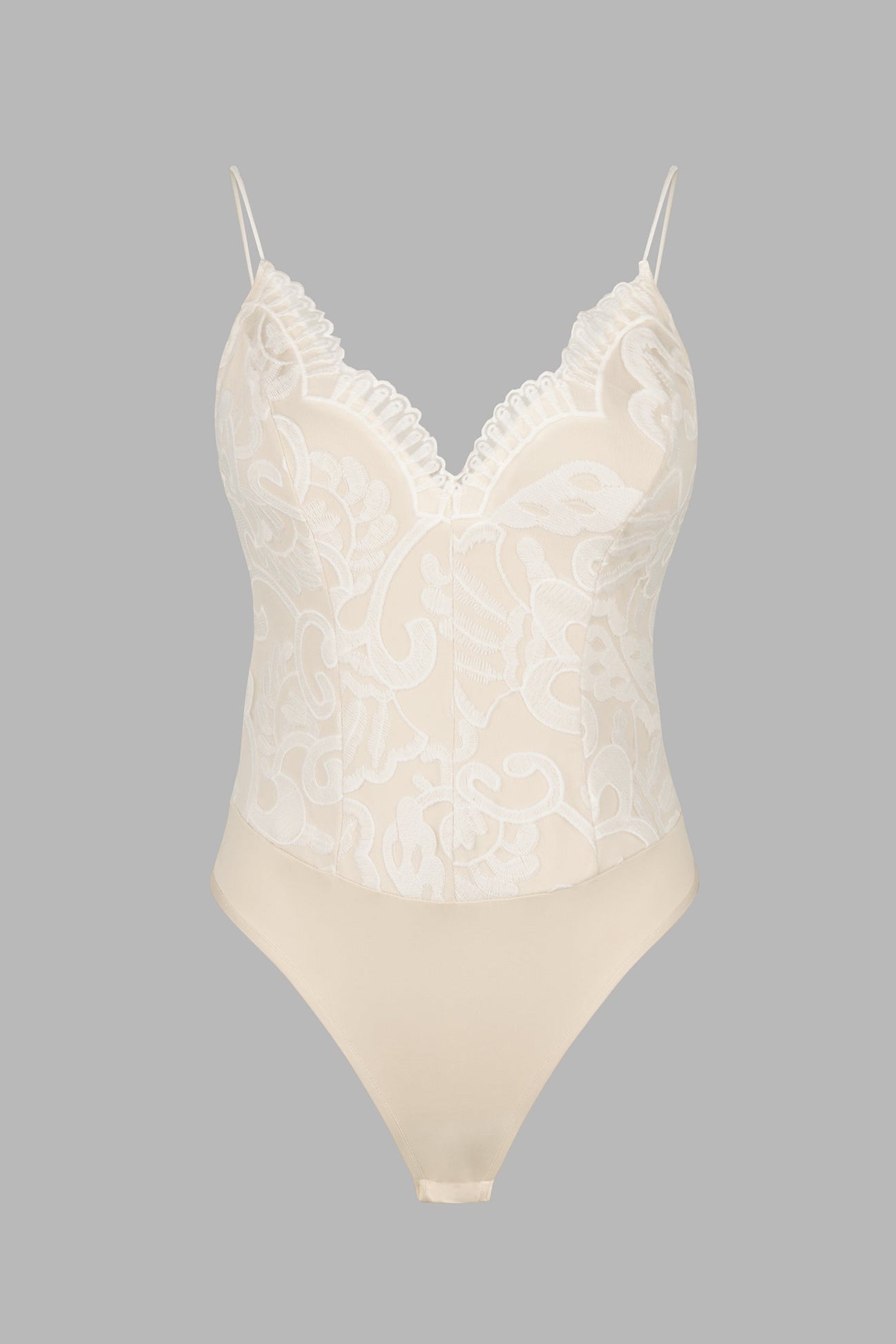 X Madison Love Ornate Lace Cami Bodysuit