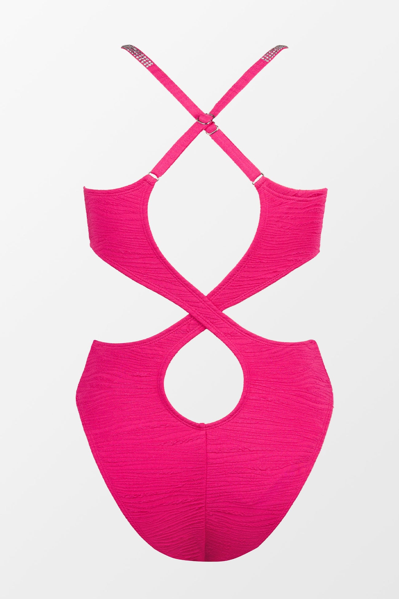 Mini Zebra Texture Cutout Cheeky One Piece Swimsuit