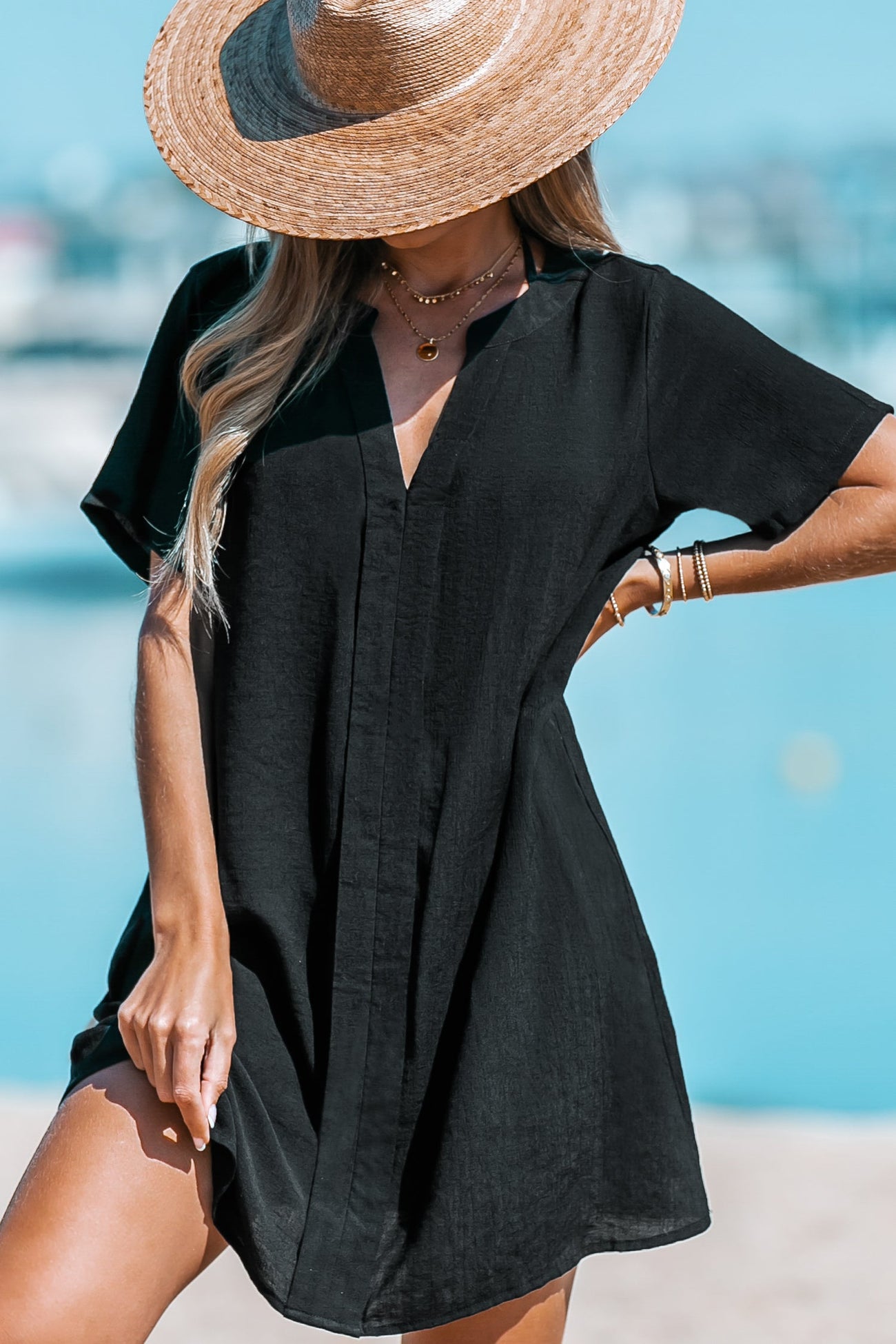 Mini Cover-Up T-Shirt Dress