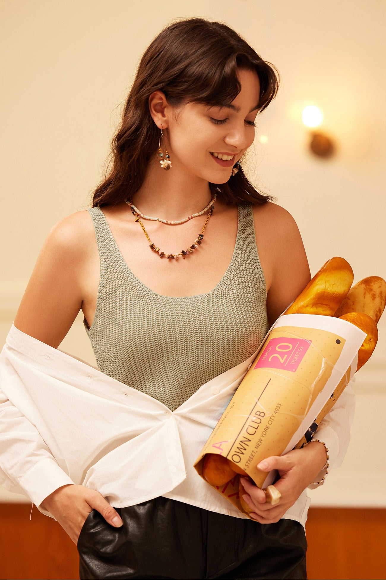 Crochet Scoop Neck Tank Top