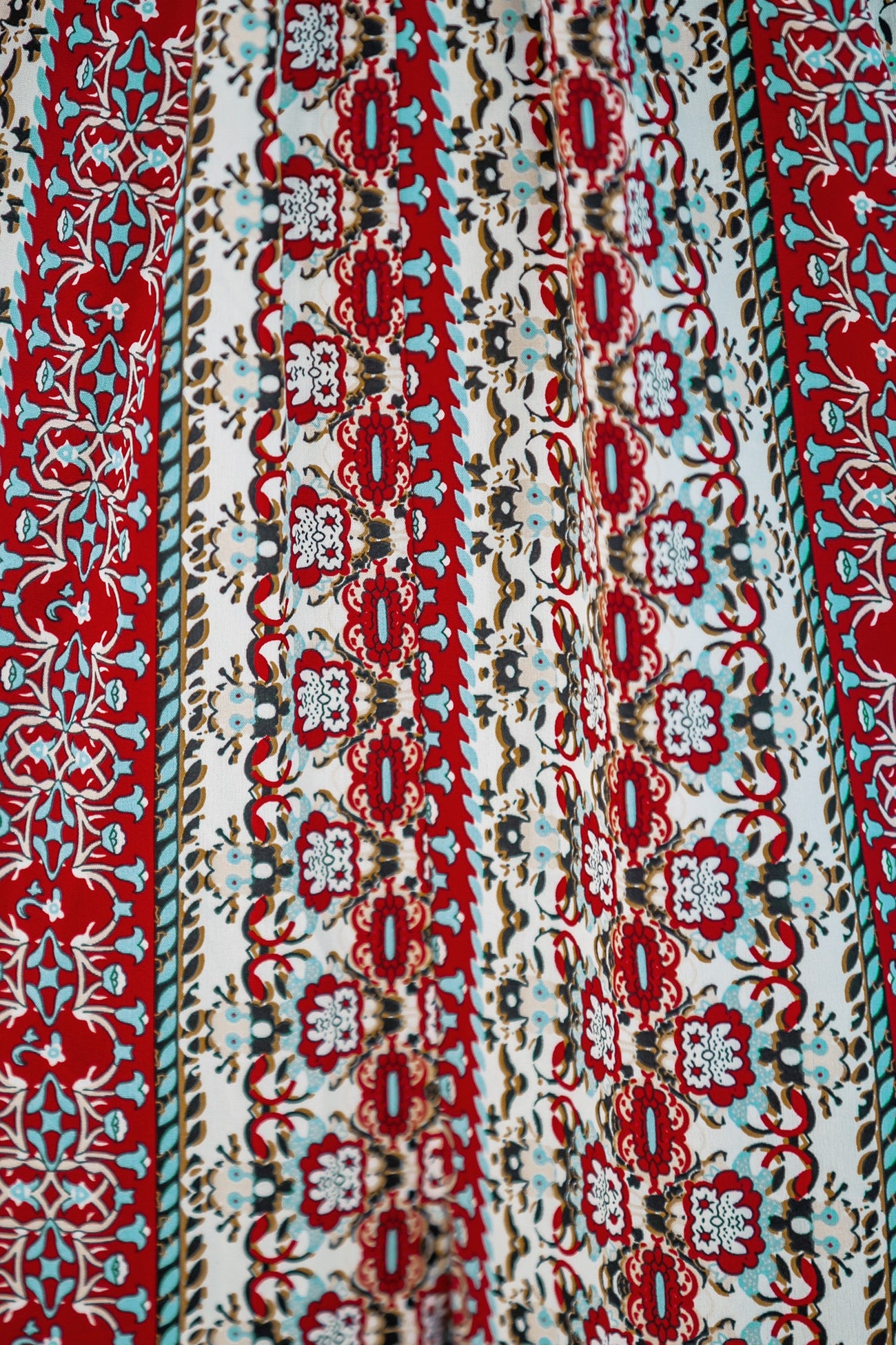 Paisley Print Plunge Jumpsuit